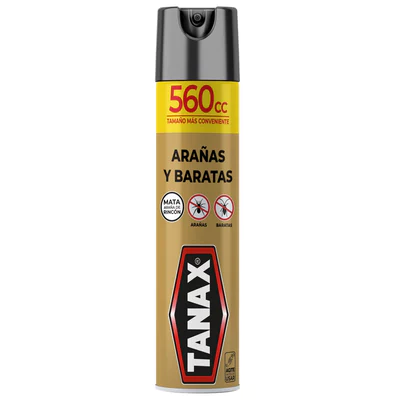 Tanax Insecticida Aerosol Arañas Y Baratas 560 cc