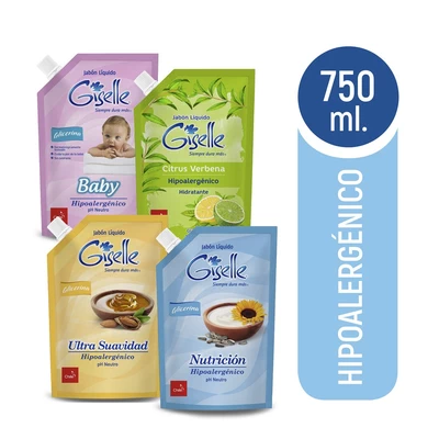 Giselle Jabon Surtido Doypack 750 ml
