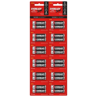 Eveready Pila Carbón AA Tira 24 unidades