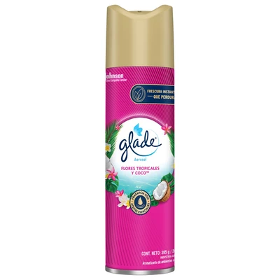 Glade Aerosol Flores Tropicales Y Coco 360 cc