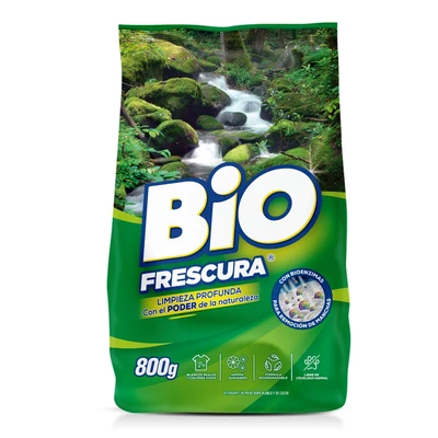 Bio Frescura Detergente en Polvo Bosque Nativo 800 Gramos