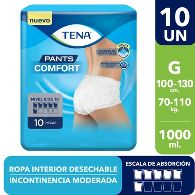 Tena Pants Comfort Unisex Talla G 10 Unidades