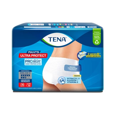 Tena Pants Adulto Ultra Protect Talla M 16 Unidades