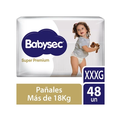 Babysec Super Premium Pañales Talla XXXG 48 Unidades