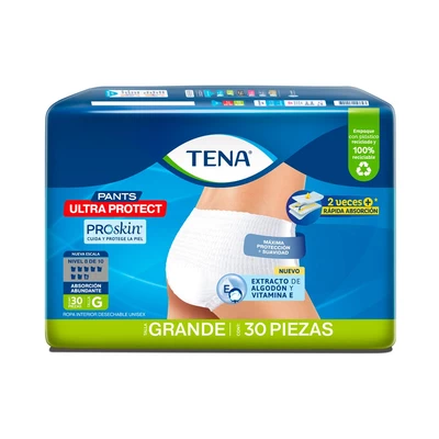 Tena Pants Adulto Ultra Protect Talla G 30 Unidades