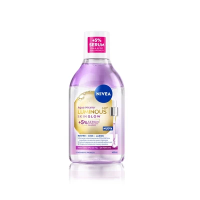 Nivea Luminous Skin Glow Agua Micelar +5% 400 ml