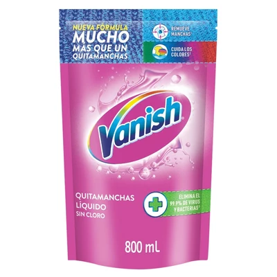 Vanish Quitamanchas Doypack Rosa 800 ml