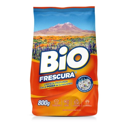 Bio Frescura Detergente en Polvo Desierto Florido 800 Gramos