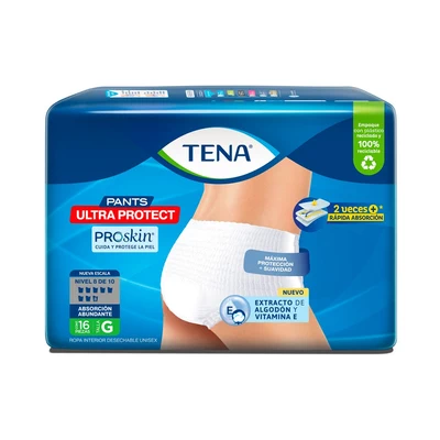 Tena Pants Adulto Ultra Protect Talla G 16 Unidades