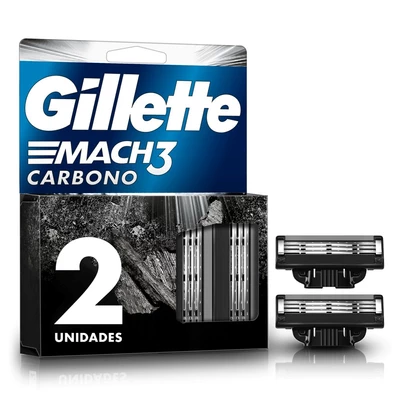 Gillette Mach3 Repuesto Carbón 2 Unidades