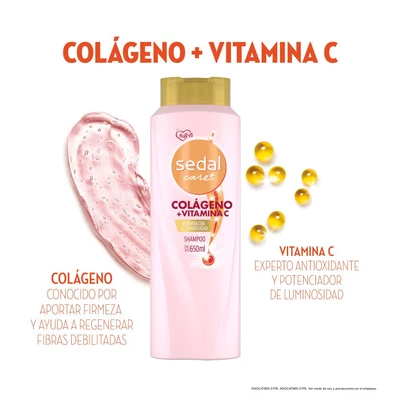 Sedal Shampoo Colágeno + Vitamina C Fuerza 650 ml