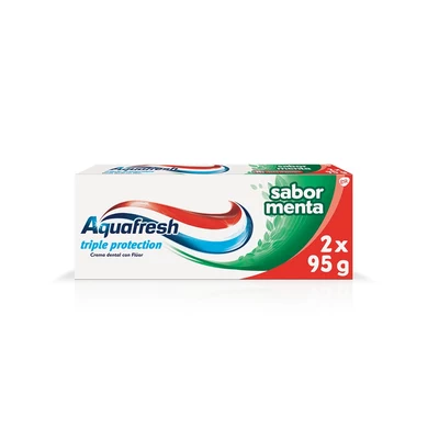 Aquafresh Pasta Dental Menta Pack 2 Unidades 95 gr