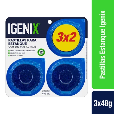 Igenix Pastilla Estanque Inodoro 3x2 48 g