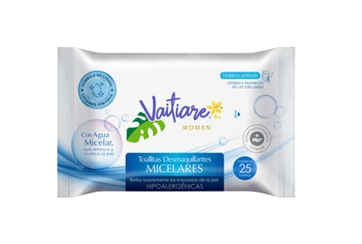 Vaitiare Toallitas Desmaquillantes Micelar 25 unidades