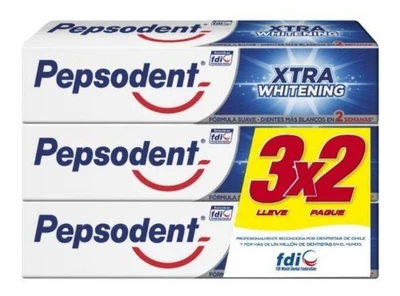 Pepsodent Pasta Dental Xtra Whitening Pack 3 x 90 g