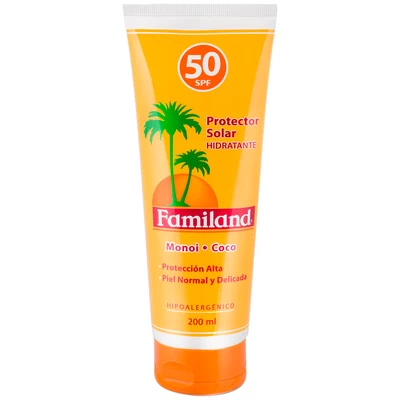 Familand Protector Solar FPS 50 Monoi Coco 200 ml