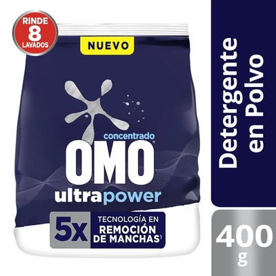 Omo Detergente en Polvo Matic Multiacción 400 Gramos