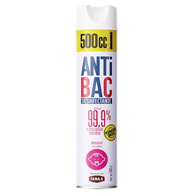 Antibac Desinfectante Ambientes Aerosol Bebé 500 cc