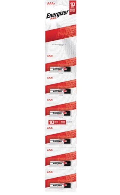 Energizer Max Pilas Alcalinas AAA 6 Unidades