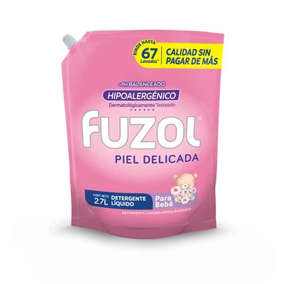 Fuzol Detergente Líquido Hipoalergénico Doypack 2.7 Litros