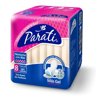 Para Ti Toalla Nocturna Tela Suave con Alas 8 unidades