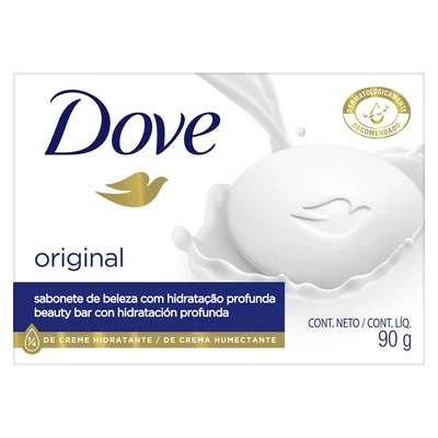 Dove Jabón en Barra Blanco 90g