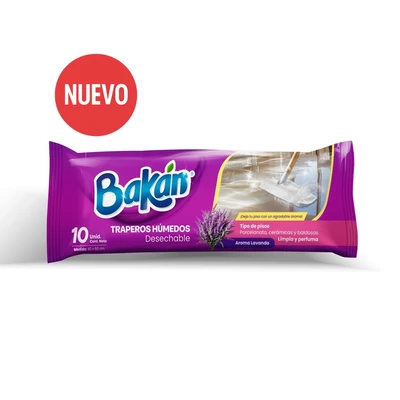 Bakan Trapero Húmedo Aroma Lavanda 10 unidades