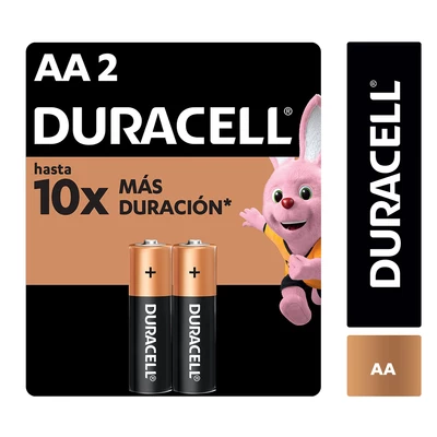Duracell Pilas Alcalinas AA Larga Duración Pack 2 Unidades