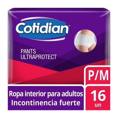 Cotidian Pants Adulto Ultra Protect Talla P/M 16 Unidades