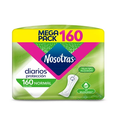 Nosotras Protector Diario Normal 160 Unidades