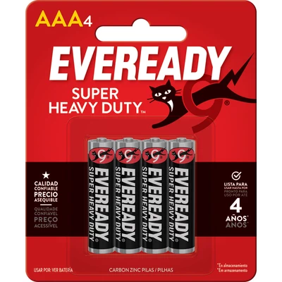 Eveready Pila Carbón AAA Pack 4 Unidades