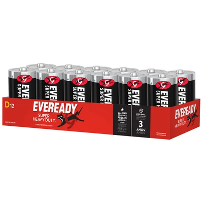 Eveready Pila Grande Tipo D Pack 12 Unidades