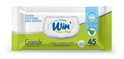 Win Toallas Húmedas Adulto 45 Unidades