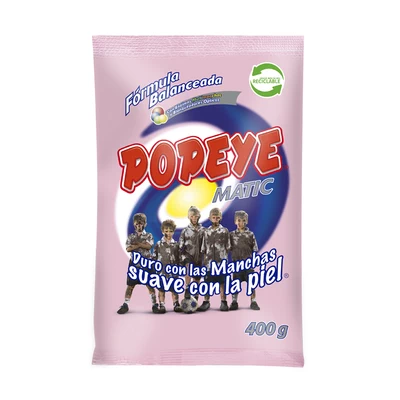 Popeye Detergente en Polvo 400 Gramos