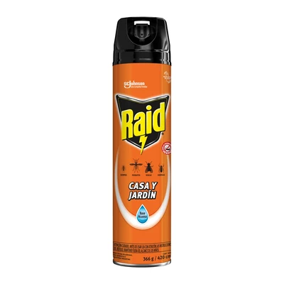 Raid Insecticida Casa y Jardín Aerosol 420 cc