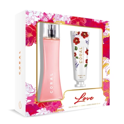 Coral Pack Colonia Love 100ml + Crema de Manos 50ml