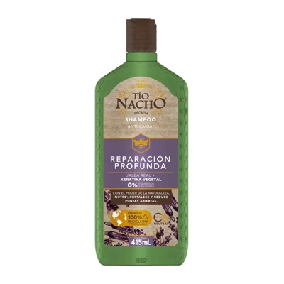 Tio Nacho Shampoo Keratina Vegetal Fortalecedor 415 ml