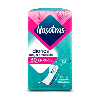Nosotras Protector Diario Largo 30 Unidades