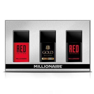 Millionaire EDP Deluxe 30ml x3 Red + Gold Deluxe + Red Intense