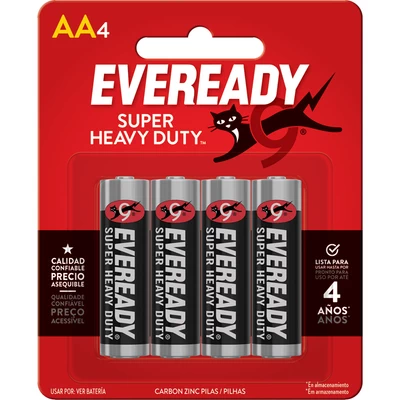 Eveready Pila Carbón AA Pack 4 Unidades
