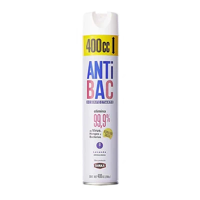 Antibac Desinfectante Ambientes Aerosol Lavanda 400 cc