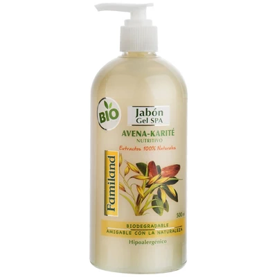 Familand Jabón Líquido Avena Karité Frasco 500 ml