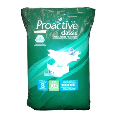 Proactive Pañal Adulto Talla XG 8 Unidades