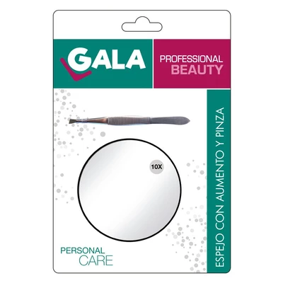 Gala Pack Espejo Aumento 10X + Pinza
