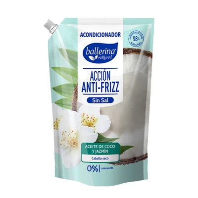 Ballerina Acondicionador Coco y Jazmín Sin Sal Doypack 750 ml