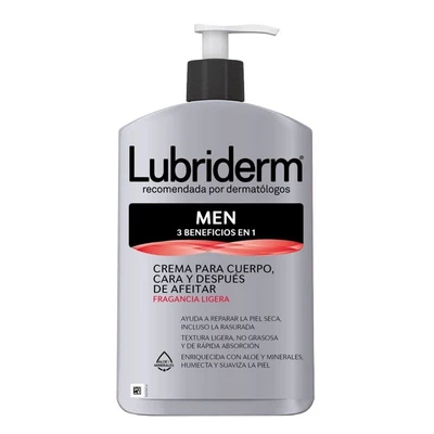 Lubriderm Crema Corporal Men Hidratación Intensa 400 ml