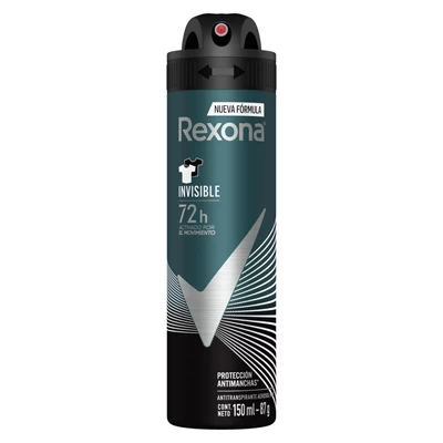 Rexona Men Desodorante Aerosol Invisible 150 ml