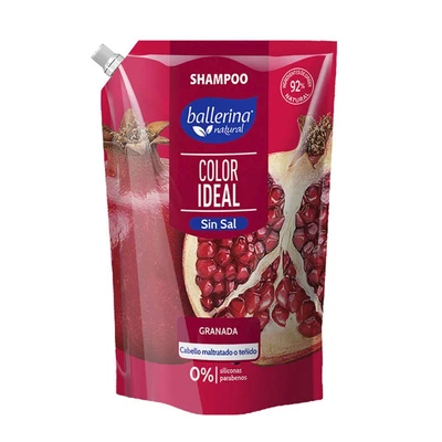 Ballerina Shampoo Sin Sal Granada Doypack 750 ml