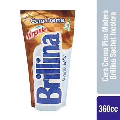 Brillina Cera para Piso Incolora Doypack 340 cc
