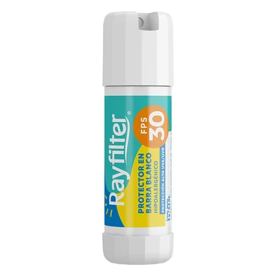 Rayfilter Protector Solar Barra FPS30 Blanco 6g